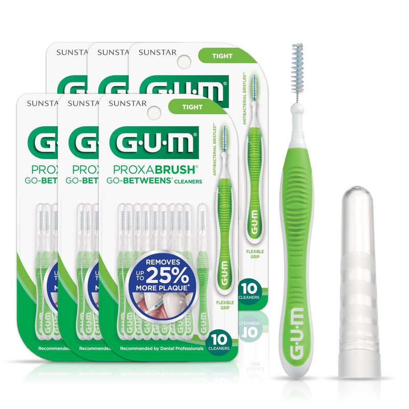 GUM Proxabrush Go-Betweens - Tight - Interdental Brushes - Soft