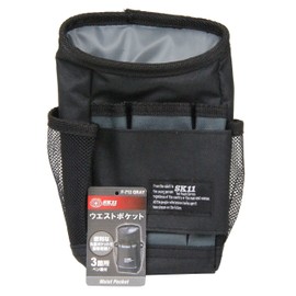 SK11 F-712 GRAY Waist Pocket Width 5.9 x Height 7.9 x Depth 2.4 inches (150 x 200 x 60 mm) Gray