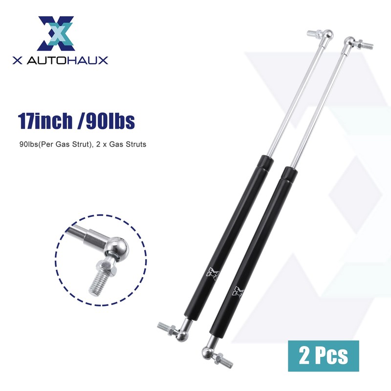 X AUTOHAUX 2pcs 17inch 90lbs Lift Supports Gas Struts Springs