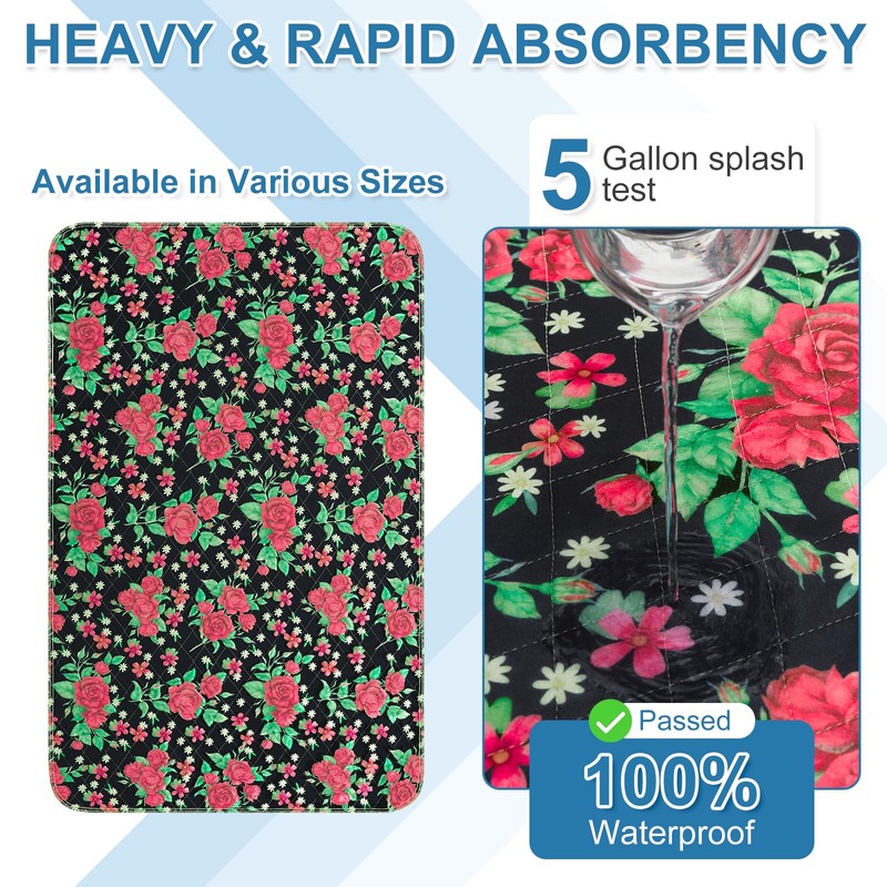 OUTCREATOR® Washable Bed Pads 34" x 76" (Pack of 2),