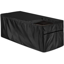 Buding Garden Cushion Chest All-Purpose Chest Cushion Box Cover Storage Box Protective Cover Garden Box Tarpaulin Garden Chest Protective Tarpaulin Cover 100 Waterproof UV and Weather Resistant 123 x