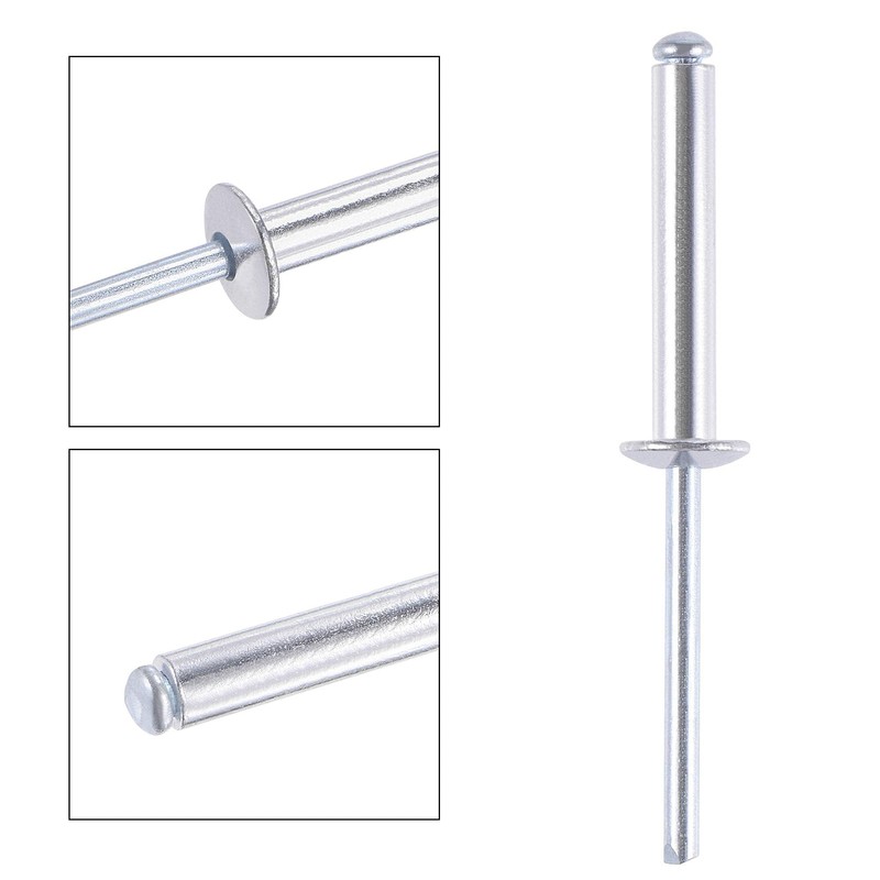 TA-VIGOR 120Pcs 5mm x 30mm Aluminium Blind Rivets, Open End