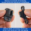 Caravan Door Stop 1 Pack Grey Screw On with 35mm