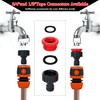 TOPWAYS 3/4 inch and 1/2 inch Hose Tap Connector, 2in1