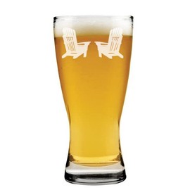 MIP 15 oz Beer Pilsner Glass Gift Adirondack Chairs