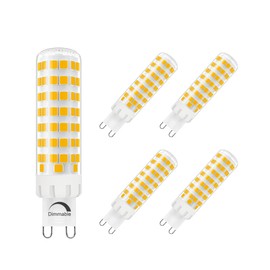 Yosenmi Dimmable G9 LED Bulb 8W, 75W G9 Halogen Bulb Equivalent, 780LM,120V, 5000K Daylight White, 5-Pack