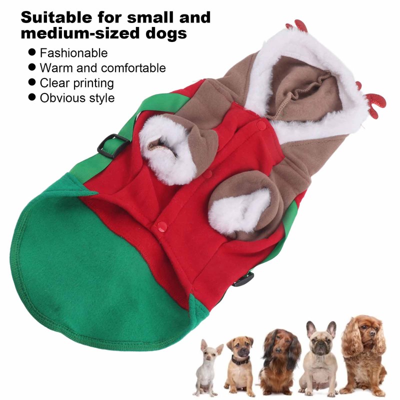 Pet Christmas Costume Autumn and Winter Seasons Cute Deer Costumes