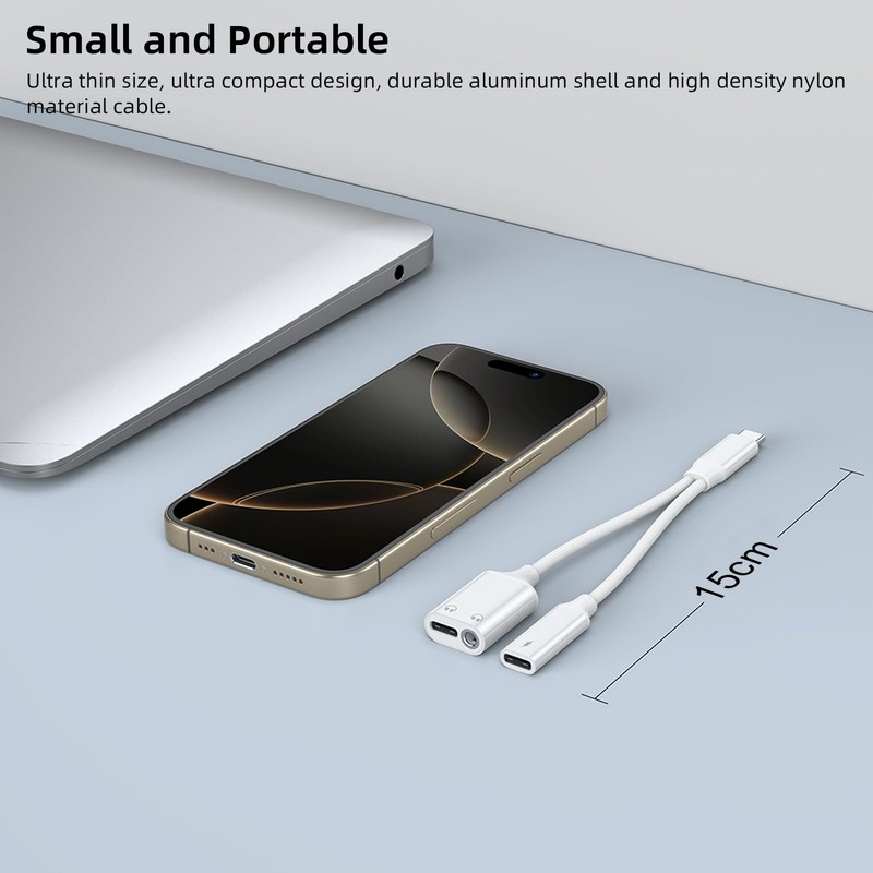 AreMe 3 in 1 USB C Splitter, USB C to