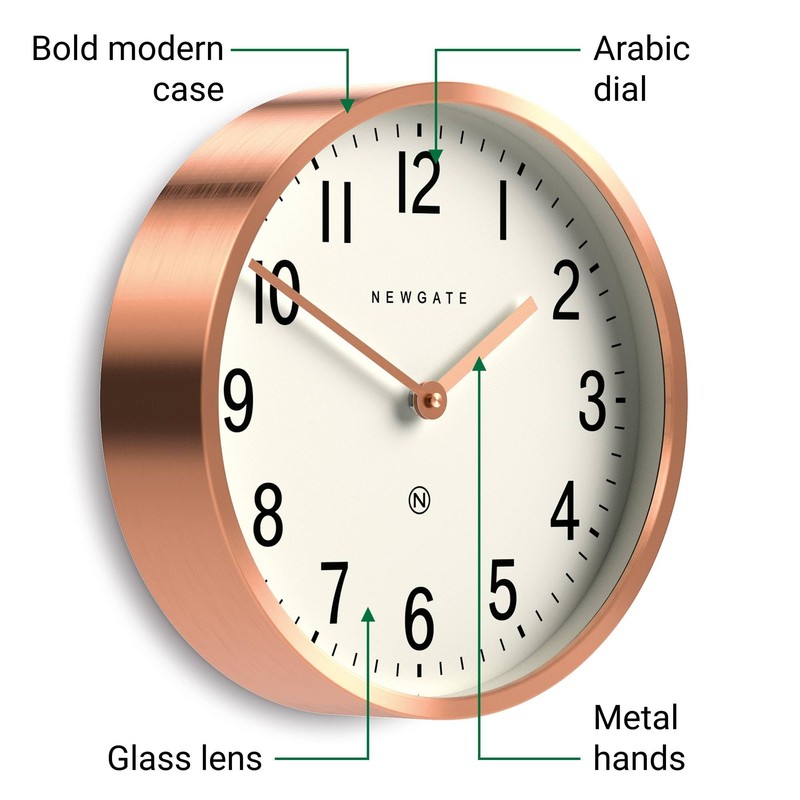 NEWGATE® Master Edwards Wall Clock | Mid Century Style Clock