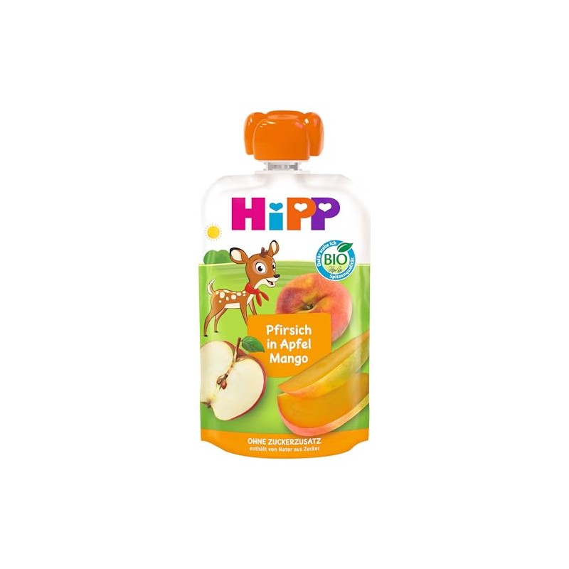 HiPP Organic for Children HiPPiS Peach in Apple Mango Rosi