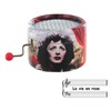 Round Hand-cranked Musical Box/Music Box Made of Reinforced Cardboard -