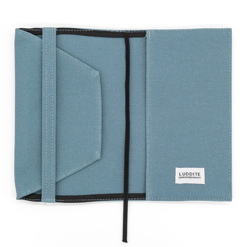 [Luddite] Carrying Case Radite Book Cover, Canvas, Blue Gray