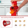 SUSTEAS Rotary Cheese Grater with Handle - Vegetable Shredder with