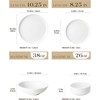 MALACASA Plates and Bowls Sets,12/16/18/24 Pieces Porcelain Dinnerware Sets,Tableware Ceramic