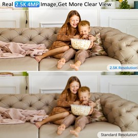 Ctronics 2.5K 4MP WiFi Surveillance Camera Indoor 2.4/5GHz WiFi, 360°IP Indoor Camera for Baby, Pet, Person/Motion Detection with Auto Tracking Colour Night Vision 2-Way Audio (Pack of 2)