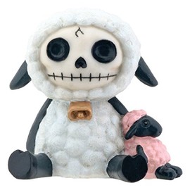 StealStreet White Wooolee with Pink Sheep Furry Bones Collectible Statue