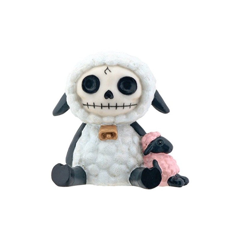 StealStreet White Wooolee with Pink Sheep Furry Bones Collectible Statue