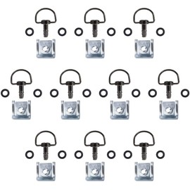 Oldbones 10 x Black Chrome Quick Release D-Ring Clasps Type C 19mm