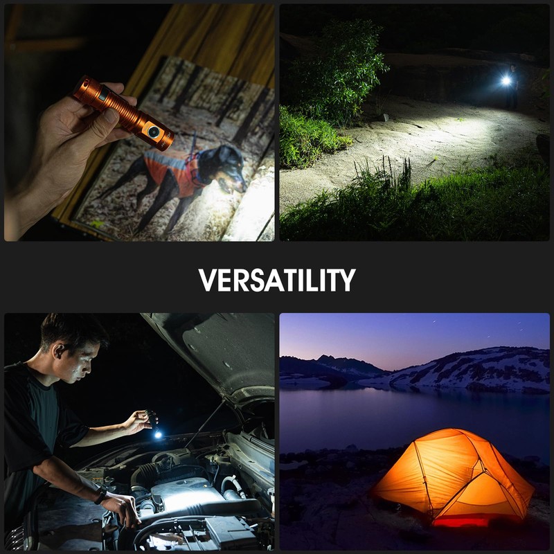 PIOOCAN S10Pro LED Flashlights, High Powered 2500 Lumens Super Bright