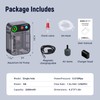 Live Bait Aerator,Ultra-Long Battery Life,Rechargeable Aquarium Air Pump 3w/24GPH(2600mAh Single