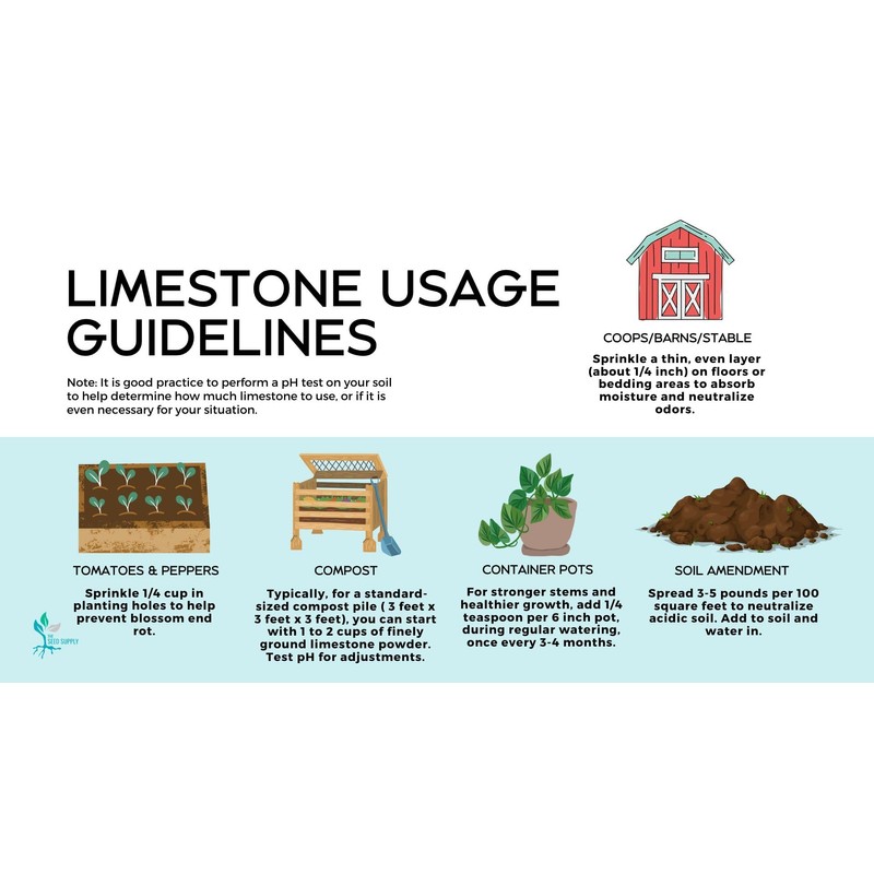 1 Pound Calcium Carbonate Limestone Powder by The Seed Supply