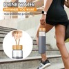 Yomious 25 Oz Glass Water Bottle with Bamboo Lid -