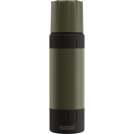 SIGG - Insulated Water Bottle - Thermal Flask Alpine Star - 20h Hot & 72h Cold - Camping & Outdoor - With Cup - Leak-Proof - BPA-Free - 18-8 Stainless Steel - Green - 0.75L