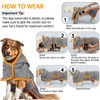 Dog Bathrobe Drying Coat, Microfibre Fast Absorbent Bath Towel With