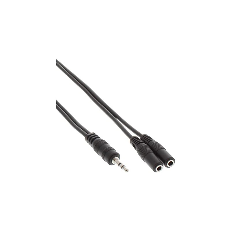 InLine® Jack Y Cable 3.5 mm Jack to 2x 3.5