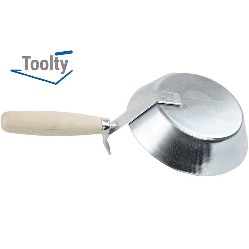 Toolty Masonry Scoop, Construction Pan - 170mm (6.69") - Wooden