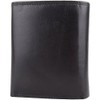 Mens Soft Leather Tri-Fold Coin/Money Wallet with Multiple Features -
