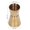 Tissting 2Pcs Double Head Cocktail Jigger, Stainless Steel Measure Jigger