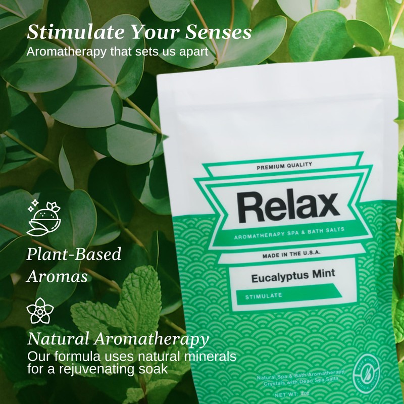 Relax Spa & Bath, Epsom & Dead Sea Salts, Aromatherapy