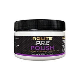 Rolite Pre-Polish Paste - Stain and Oxidation Remover for Heavily Oxidized, Discolored and Corroded Metal, Clear Coated and Gel-Coated Surfaces, 4.5 Ounces, 1 Pack