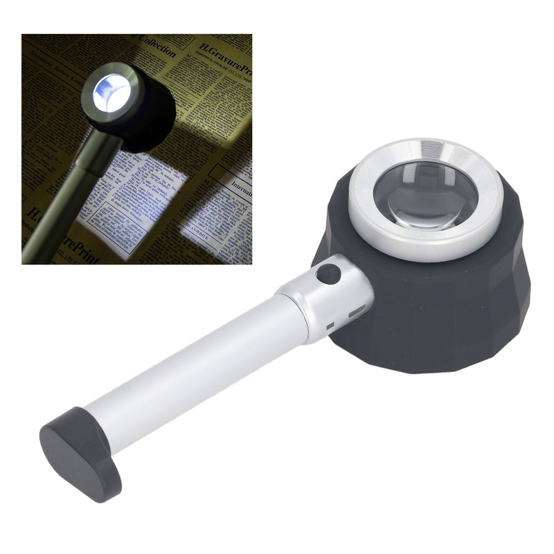 Handheld Microscope with LED Light Scale 45X Electronic Digital Portable