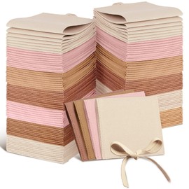 80 Pcs Microfiber Jewelry Pouch 8x8 cm Jewelry Packaging Bag Luxury Small Jewelry Gift Bag for Small Business Envelope Style Bracelet Packaging Bow Tie Microfiber Pouch with Strings Divider (4 Colors)