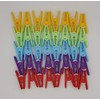 Saphare Laundry Pegs, Clothespins. (Rainbow, 40)