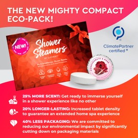 Cleverfy Shower Steamers Aromatherapy - Compact Variety Pack of 6 Shower Bombs with Essential Oils. Self Care and Relaxation Birthday Gifts for Women and Men. Blue Set