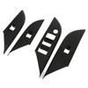 4 Pcs Door Window Control Panel Cover Carbon Fiber Style