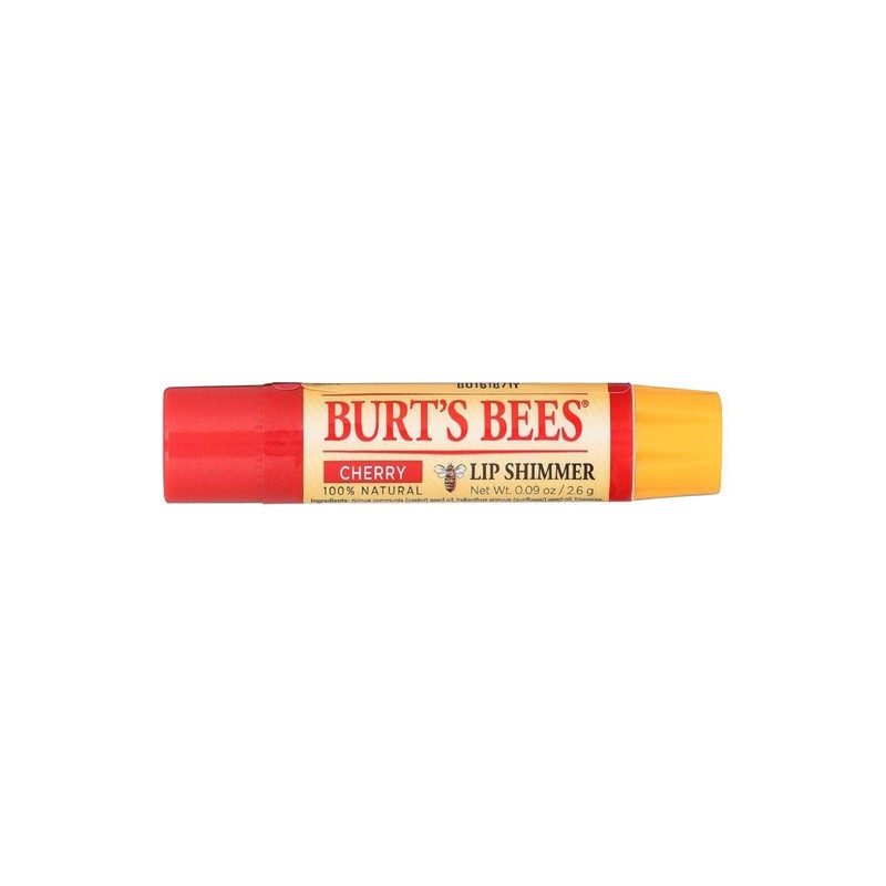 Burt's Bees Lip Shimmer, Cherry 0.09 Ounce (Pack of 4)