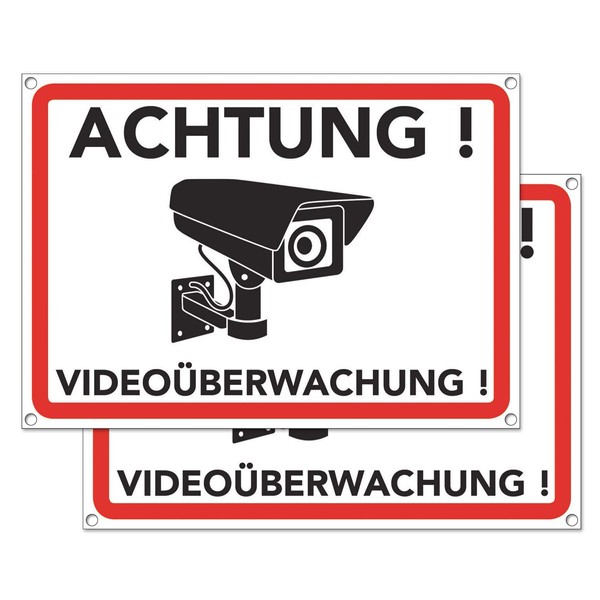 Video Surveillance Sign – Warning Sign for Camera Surveillance –
