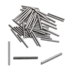 MroMax Stainless Steel Dowel Pin Cylindrical Dowel Pins 3x32mm Shelf Pegs for Metal Devices Furniture Installation Wood Bunk Bed Support Shelves Silver Tone 0.12" x 1.26" (DxH) 50Pcs