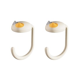 MIXNEX Cute Cat Bag Hook for Desk – No-Stick Backpack Hanger with Anti-Slip Base – Heavy-Duty, Damage-Free Cat Paw Design (Beige)