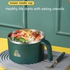 Stainless Steel Pasta Bowl 900ml Instant Noodle Bowl Double Layer
