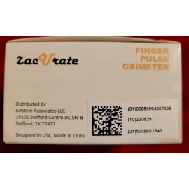 Zacurate 500DL Pro Black Finger Pulse Oximeter Oxygen Saturation Meter NIB