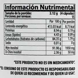 Myo & D-chiro Inositol 60 Capsulas Natural Health