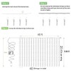 Solhice LED Curtain Lights Outdoor 40ft x10ft, 800 LED Plug