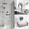 VirtuGro Soap Dish for Shower, Suction Soap Holder Wall Mounted,