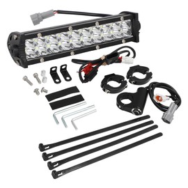 AUTOVIC Light Bar Kit Waterproof Plug-Play Driving Light Kit 7/8" Handlebar Universal for Honda CRF110 KLX110 TTR110 YZ250F Dirt Bike Plug and Play,1 Year Warranty