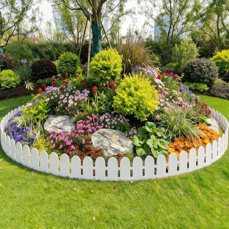 Landscape Edging 20FT,5.5IN High Landscape Edging,Garden Edging Border with 30Spikes,